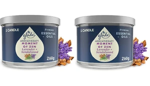 Glade Aromatherapie Duftkerze entspannend Lavendel + Sandelholz Glas, 1/2er Pack - Bild 1 von 2