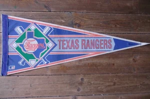 Baseball Major League USA, Wimpel, Banner, 1990er Vintage TEXAS RANGERS, 30x75cm - Bild 1 von 2