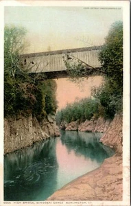 High Bridge Winooski Gorge Burlington Vermont Postcard - Picture 1 of 2