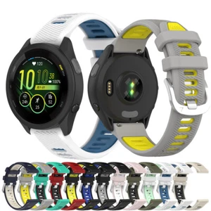 Silicone Strap Bracelet Sports Band For Garmin Forerunner 265 255 Vivoactive 4 - Picture 1 of 49