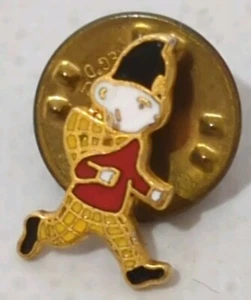 Tiny Rupert The Bear Stick Pin Lapel Badge VGC Wearing Police Helmet - Picture 1 of 2