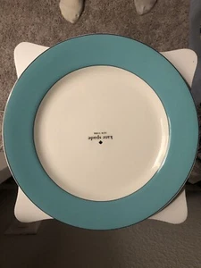 NEW Kate Spade NY Lenox Rutherford Circle Turquoise Dinner Plate 11.25”  1 plate - Picture 1 of 3