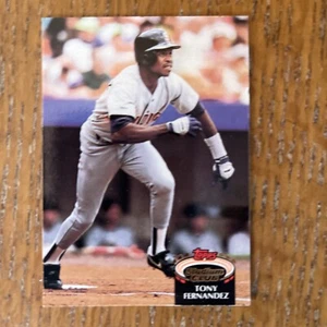 1992 Topps Stadium Club #203 Tony Fernandez Baseball Card - Picture 1 of 2