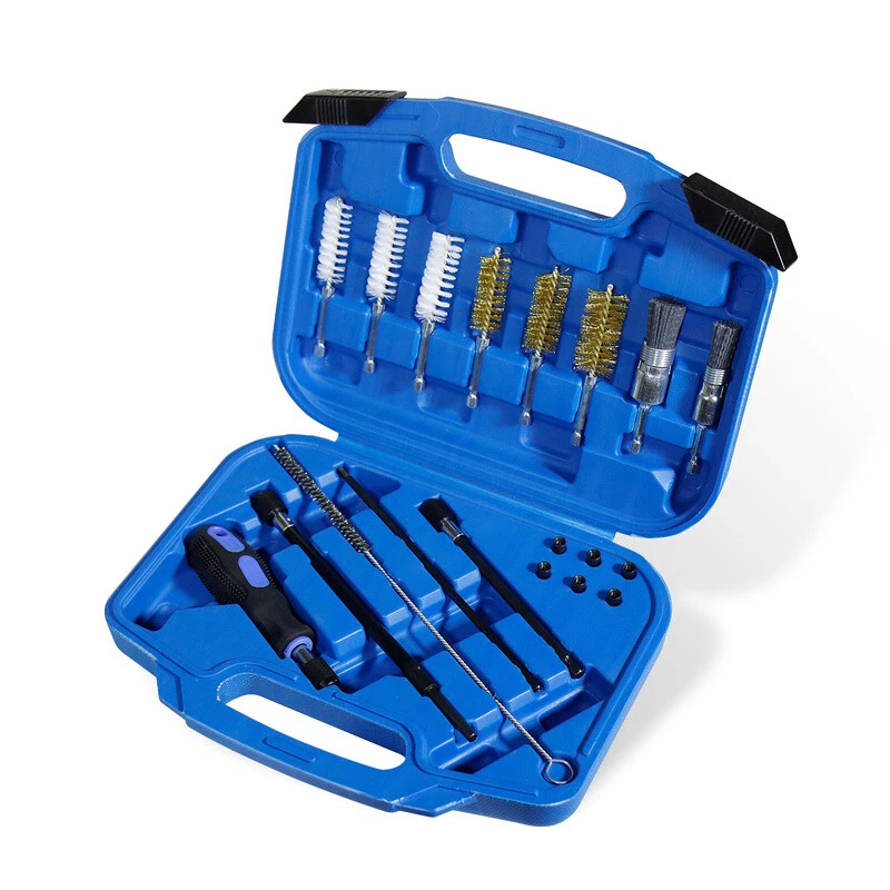 Injektorsitz- und Schacht-Reinigungs-Satz 14/19tlg Injektor Reinigungsset