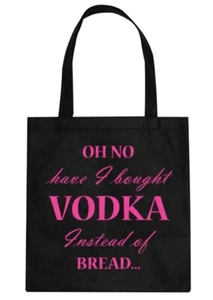 Lustige Shopper Tragetasche - 'Oh nein, ich habe Wodka statt Brot gekauft...' (T667-P) - Bild 1 von 1