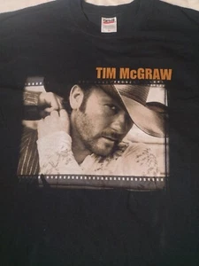 tim mcgraw shirt large Authentic T-shirt Tour Live Like You Were Dying Adult - Picture 1 of 9