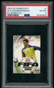 2001 Panini Foot EA Sports Xl #L Zlatan lbrahimovic PSA 6 - Picture 1 of 2