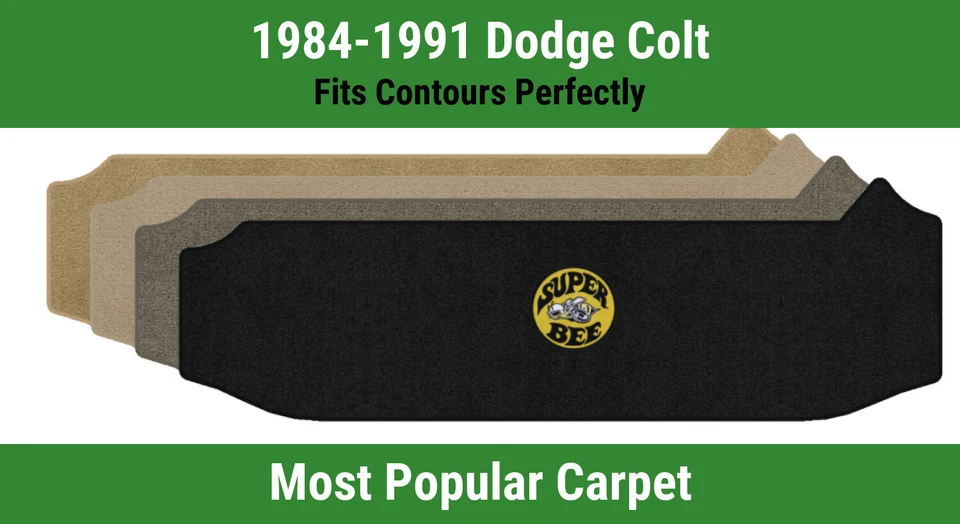 Alfombra de maletero pequeña Lloyd Ultimat para Dodge Colt 1984-1991 con logotipo Super Bee 1 Foto 1 de 4