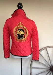 RALPH LAUREN Reversible Quilted Equestrian Switzerland Polo Winter Cup Jacket M - Picture 1 of 12