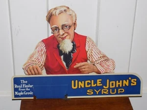 Uncle John’s Syrup Cardboard Store Display - Picture 1 of 3