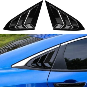 For Honda Civic 16-20 ABS Rear Side Glossy Black Quarter Window Louver Cover NEW - Picture 1 of 17
