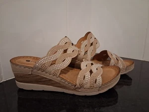 Ladies" Pavers Mules (With Gold And Silver Beading) - Size EU40, UK7 - Picture 1 of 10