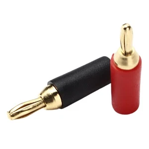 Stecker Tor 5 Sets 2 5 Mm Bananenmessinggold -Lötköder Rot Und - Afbeelding 1 van 23