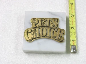 Pets Choice Marble Stone Paper Weight Desk Shelf Decoration - Picture 1 of 4
