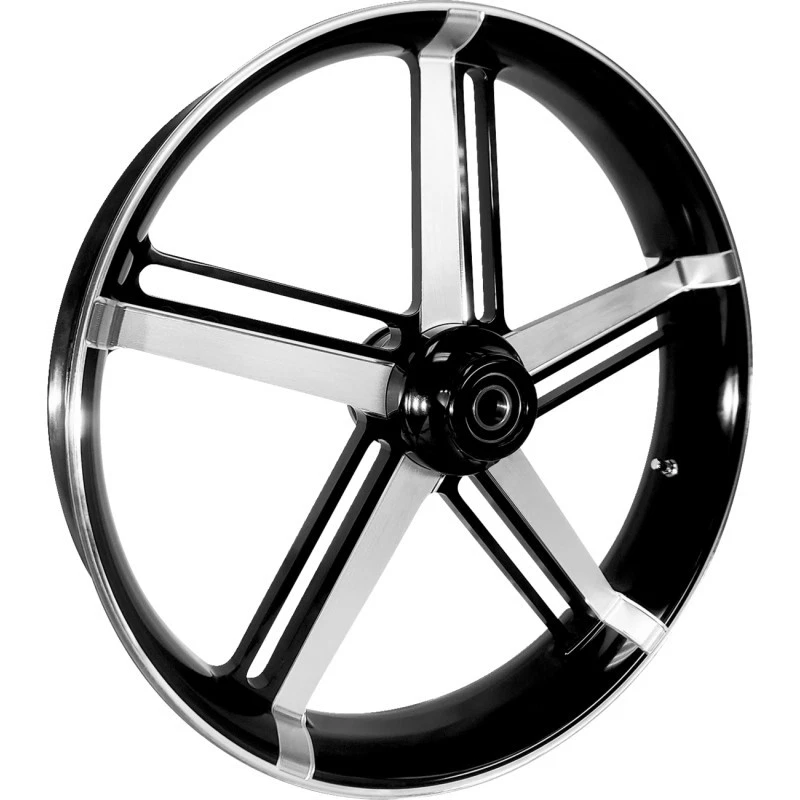 Componentes RC Echo ruedas delanteras de aluminio forjado de una pieza negras #0321350-147E... Foto 1 de 1