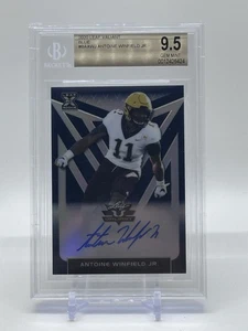 2020 Leaf Valiant Blue Football Rookie Autograph Antoine Winfield Jr /25 BGS 9.5 - Bild 1 von 2