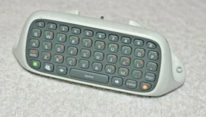 Xbox 360 Chatpad, White Full Keyboard Microsoft Controller Attachment FREE SHIP - Picture 1 of 2