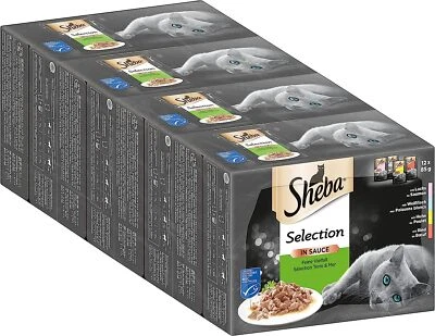 Sheba Selection in Sauce Katzennassfutter Feine Vielfalt Fisch 48er Pack 48x85g - Bild 1 von 4