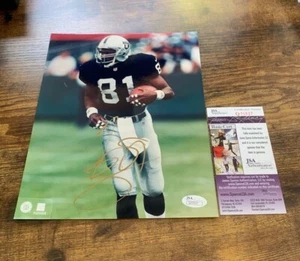 Tim Brown Oakland Raiders autographed 8x10 color photo w/ JSA #Q15527 - Picture 1 of 4