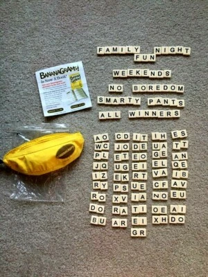 Word Game BananaGrams Summer Travel Family or Solitaire Game-night Vacation Game - Image 1 of 4