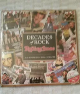 Décadas de Rock Rolling Stone 16 meses 2009 mini calendario años 60 iconos ee. uu. - Imagen 1 de 2