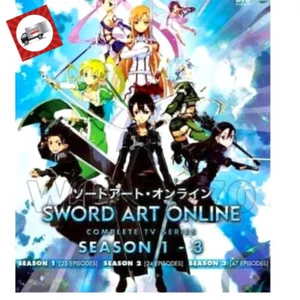 NEW Sword Art Online Season 1-3 Vol 1-96 End English Dubbed Anime Dvd Complete - Picture 1 of 6