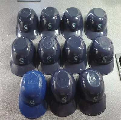 MLB Seattle Mariners Mini Rawlings Casco Helado Snack Bowls Lote de 11 Foto 1 de 4