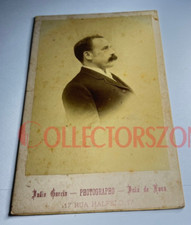 1890's Cabinet Card Man Garcia  Studio Juiz De Fora Brazil 6.5x4.25in