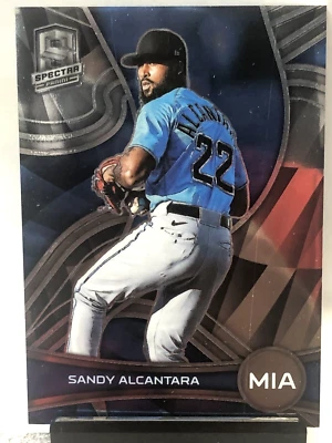 2022 Panini Chronicles #70 Sandy Alcantara Miami Marlins Spectra Prizm - Image 1 of 4