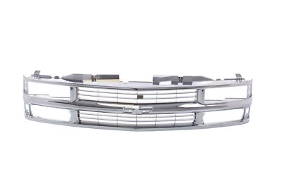 All Chrome Grille w/ Insert For 94 95 96 97 98 Chevy C/K Truck Suburban Tahoe - Изображение 1 из 4