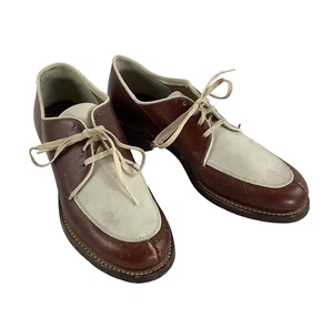 Vintage Spalding Two Tone Leather Golf Shoes Women's Size 6.5 EUC Sm Petite - Picture 1 of 9