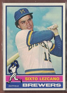 1976 Topps Baseball Sixto Lezcano RC Milwaukee Brewers #353