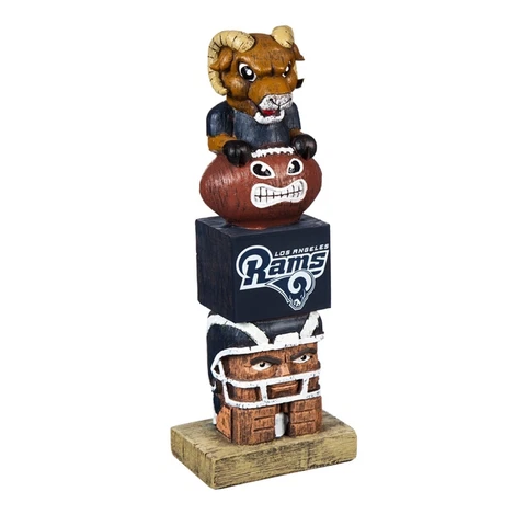 Evergreen RAMPAGE LA Rams NFL Mascot Tiki Statue / Totem Home NIB Cover