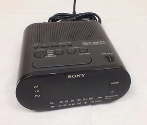 Sony (ICF-C218) Dream Machine . Auto Time Set . FM/AM Clock Radio . Tested - Picture 1 of 9