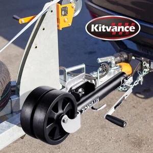 Dual Wheel Marine Trailer Jack for RV Boat Utility Yacht Trailer 2000lb Upgraded - Picture 1 of 7