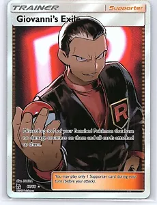 Giovanni's Exile 67/68 Full Art Holo Carta Pokemon Rara SM Destino Nascosto - Foto 1 di 2