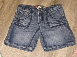 Vintage Dollhouse Denim Shorts Size 3 Blue The Low Low Y2K Studded Bermuda - Picture 1 of 17