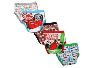 Disney Little Boys' Cars 5-Pack Brief, Colors and Prints may Vary - Picture 1 of 10