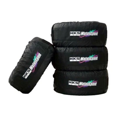 HKS MOTORSPORT Bolsa de Almacenamiento para Neumáticos Color Aceite 51007-AK554 4 Piezas Juego NUEVO Foto 1 de 4