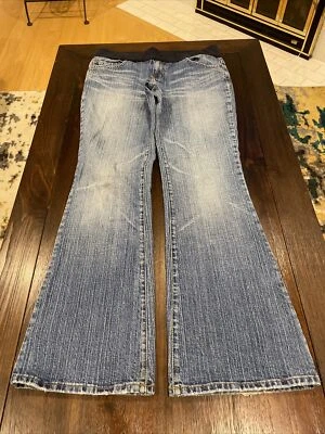 Blue 2 Made In California Women’s Pull On Blue Stretch Denim Jeans Size Small - Image 1 of 4