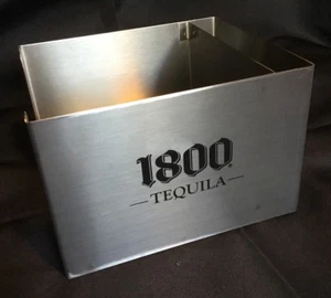 1800 Tequila (By Jose Cuervo) Promo Stainless Barware Bar Caddy Napkin Holder - Picture 1 of 5