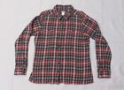 Patagonia Womens Button Down Plaid Flannel Shirt Size 14 Long Sleeve Pockets