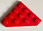 1 x LEGO Wedge Plate 4 x 4 Cut Corner Red Part #30503