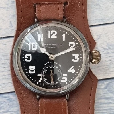 Orologio da uomo vintage in argento Zenith Land & Water Birch & Gaydon ltd - Immagine 1 di 4