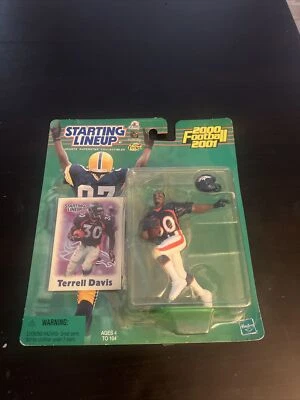 Alineación inicial Hasbro 2000 Terrell Davis Denver Broncos con tarjeta coleccionable nueva Foto 1 de 3