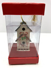 LENOX Winter Greetings Birdhouse Cardinal Porcelain Christmas Ornament NEW SEALD