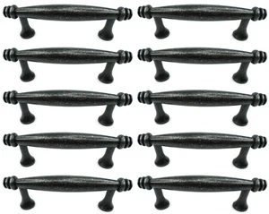 10-pc 3" Drawer Pulls Tumbled Dark Gunmetal Cabinet Hardware Cabinet Knob Handle - Bild 1 von 12