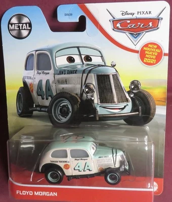 FLOYD MORGAN, METAL SERIES, 1/55 SCALE,  2021 DISNEY PIXAR CARS - Image 1 of 2