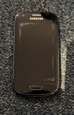 Samsung Galaxy S3 Mini III GT-18200N - Blue - Working but needs new screen - Image 1 of 4