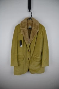 Mighty Mac 40 Faux Fur Lining Tan Brown Blazer - Picture 1 of 6